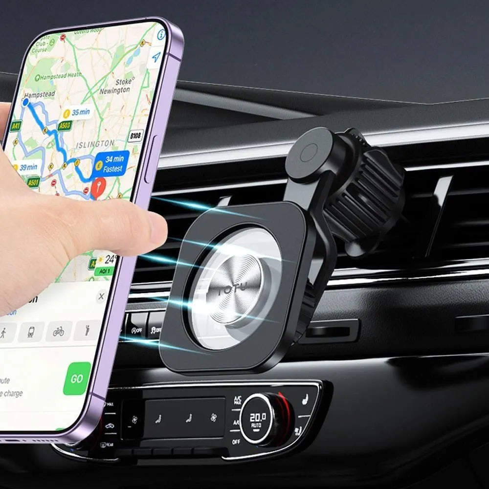 Vacum Magnetic Car Phone Mount- 360° Rotating Phone Holder